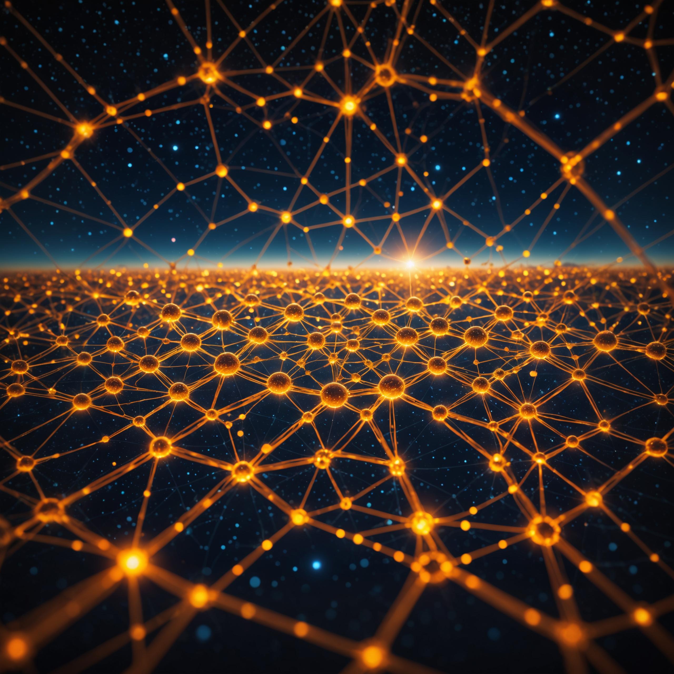 Discover the mesmerizing world of interconnected nodes and glowing orbs, seamlessly extended by Stable Assistant's 'Zoom out' tool. This powerful feature effortlessly expands your digital canvas, creating intricate, expansive networks that captivate and inspire. Perfect for artists and designers, 'Zoom out' brings boundless creativity to your projects, ensuring your visuals stand out in the digital realm.