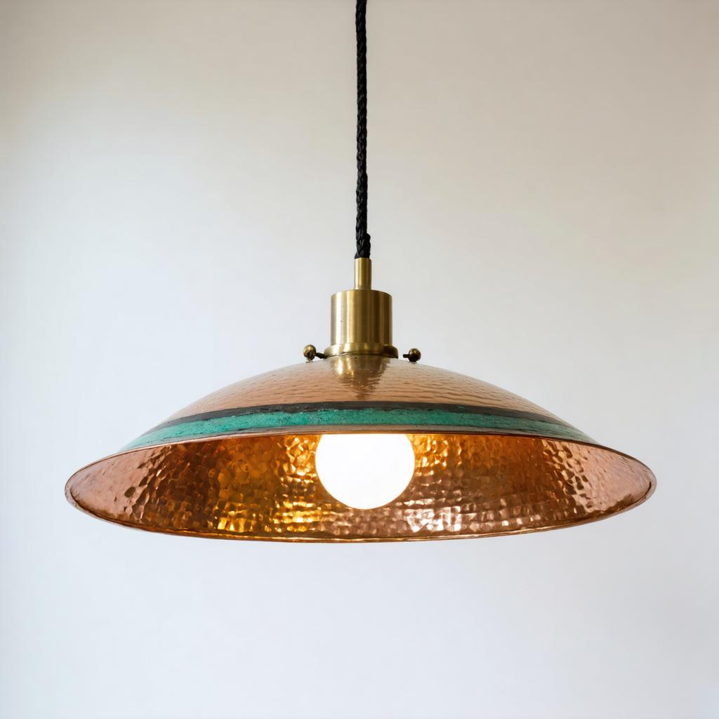 Discover the stunning capabilities of Stable Diffusion Ultra image generator with this beautifully crafted pendant light. Featuring a vintage-inspired design with a copper and teal finish, this AI-generated image showcases the tool's ability to create detailed and visually appealing designs. Perfect for highlighting the precision and creativity of Stable Diffusion Ultra in generating unique and captivating visuals.