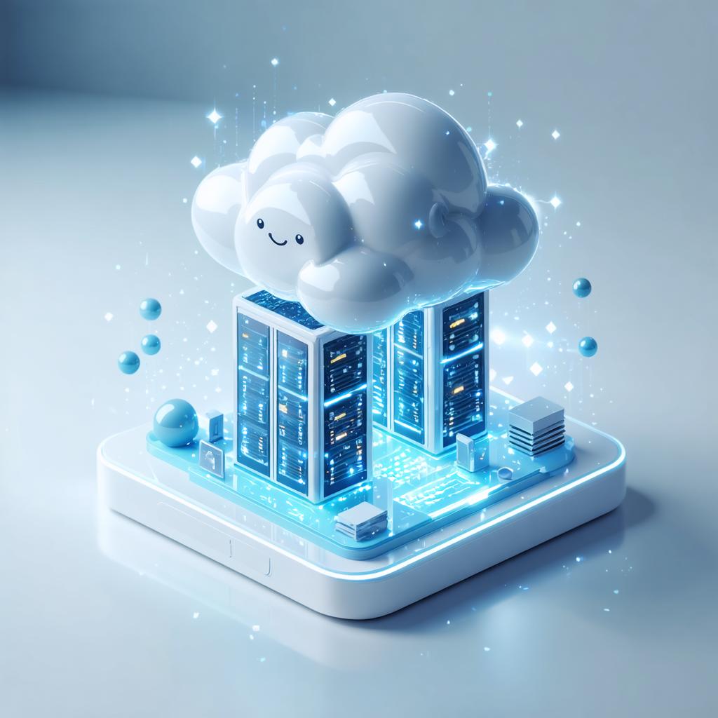 Discover the power of Stable Diffusion Ultra image generator with this stunning illustration: a whimsical cloud floating above a futuristic data center, symbolizing seamless cloud computing. Perfect for showcasing AI-driven creativity and advanced digital art capabilities, this image effortlessly captures the essence of cutting-edge technology and imaginative design.