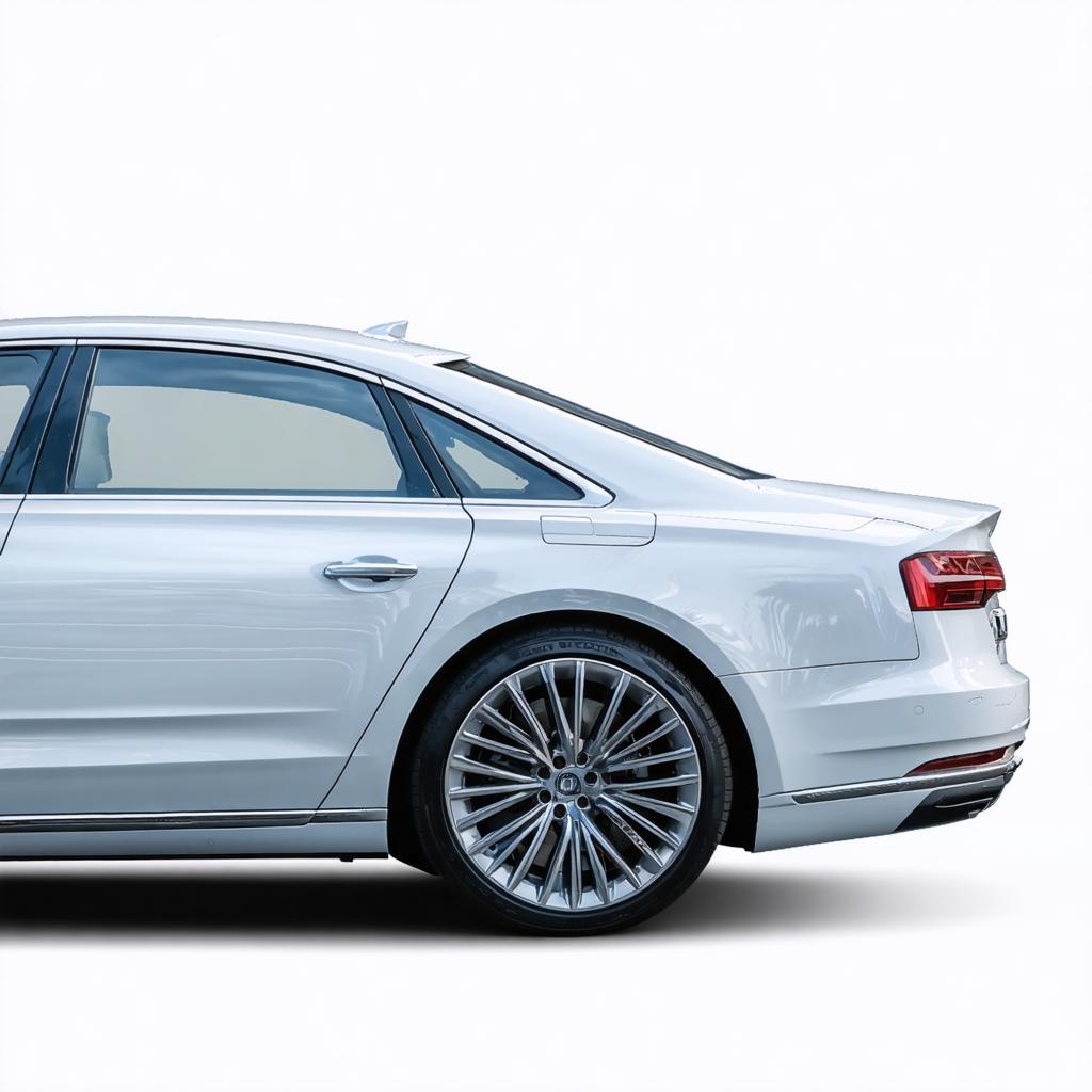 Experience the cutting-edge capabilities of Stable Diffusion Ultra image generator with this stunningly detailed image of a sleek, white luxury sedan. The intricate design and realistic rendering showcase the tool's ability to create high-quality, photorealistic images from your prompts, perfect for automotive and lifestyle content.