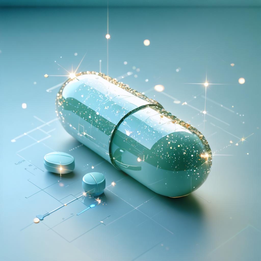 Discover the mesmerizing capabilities of Stable Diffusion Ultra image generator with this stunning AI-generated image. The tool effortlessly creates visually captivating scenes, as seen in this glowing capsule illustration, showcasing its precision and creativity. Perfect for enhancing your digital content, this tool is a must-have for anyone seeking top-tier image generation.