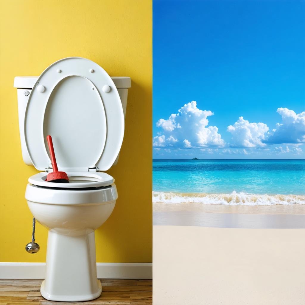 Découvrez les capacités incroyables de Stable Diffusion Ultra, le générateur d'images, avec cette image saisissante : une toilette immaculée blanche sur un mur jaune vif juxtaposée à une scène de plage paisible avec des eaux turquoise cristallines et un ciel bleu éclatant. Cet outil puissant fusionne créativité et réalisme, idéal pour créer des visuels captivants comme celui-ci. #StableDiffusionUltra #GénérationDImagesIA #VisuelsCréatifs