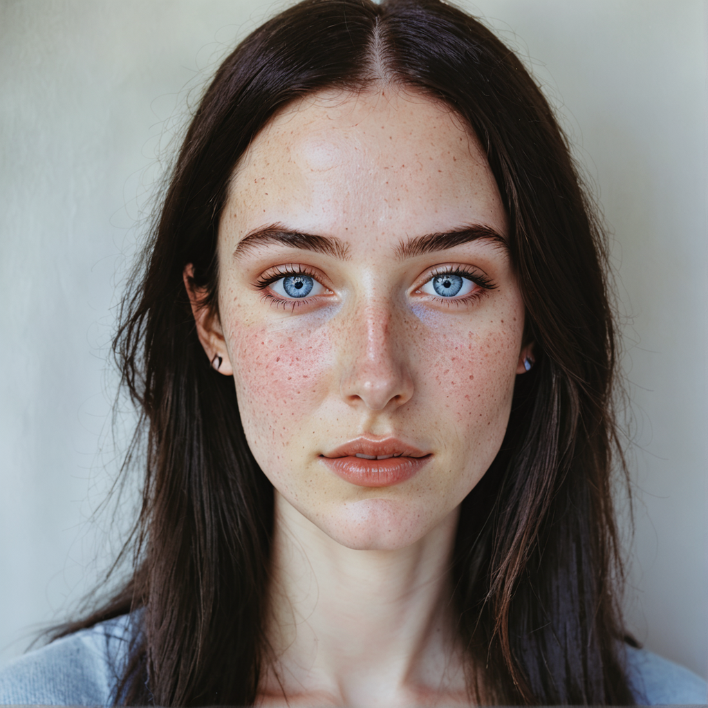 Discover the stunning results of the Stable Diffusion Ultra image generator, where AI masterfully crafts lifelike portraits. This captivating image showcases a young woman with striking blue eyes and natural freckles, highlighting the tool's ability to create photorealistic and detailed visuals. Experience the power of Stable Diffusion Ultra in generating breathtaking images that will leave you in awe.