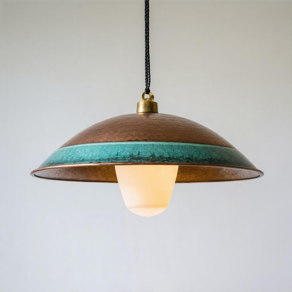 Discover the stunning capabilities of Stable Diffusion Ultra image generator with this beautifully crafted pendant light. Featuring a unique blend of copper and turquoise hues, this AI-generated image showcases the tool's ability to create visually appealing and detailed designs. Perfect for highlighting the precision and creativity of Stable Diffusion Ultra in generating high-quality images for various applications.
