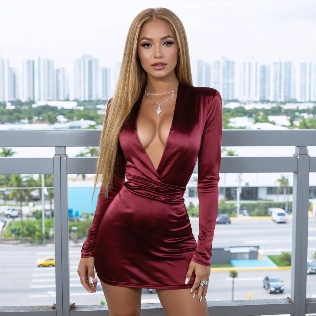 Découvrez les capacités impressionnantes de Stable Diffusion Ultra, générateur d'images, avec ce portrait captivant d'une femme glamour en robe de satin rouge profond. L'outil d'IA saisit avec facilité les détails complexes et les couleurs vives, mettant en valeur ses fonctionnalités avancées pour la création d'images de haute qualité et visuellement attrayantes. Parfait pour le contenu de mode et de lifestyle, cette image démontre la capacité de l'outil à créer des visuels époustouflants avec simplicité.