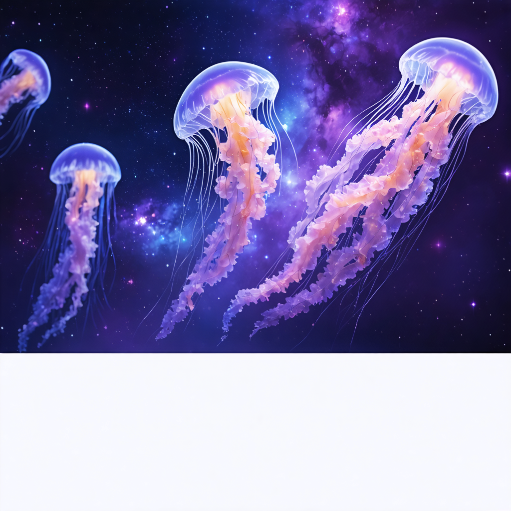 "Experience the ethereal beauty of space with Stable Diffusion Ultra's celestial jellyfish, floating gracefully against a backdrop of vibrant nebulae and distant stars. This mesmerizing image showcases the tool's advanced diffusion techniques, allowing for seamless integration of elements and a captivating, otherworldly aesthetic. Discover the wonders of the cosmos with Stable Diffusion Ultra."