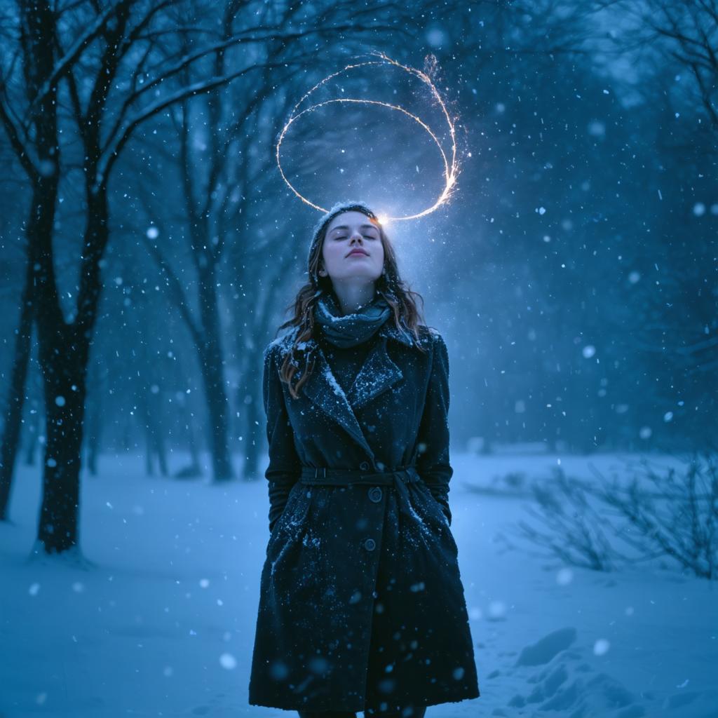 Découvrez le pouvoir envoûtant de Stable Diffusion Ultra, le générateur d'images, avec cette scène d'hiver fascinante. L'outil d'IA saisit avec aisance l'essence d'une forêt enneigée, où un halo lumineux entoure une figure sereine, mettant en évidence sa capacité à créer des visuels captivants et oniriques. Parfait pour générer des images saisissantes et de haute qualité, Stable Diffusion Ultra est l'outil idéal pour l'expression artistique et la créativité numérique.