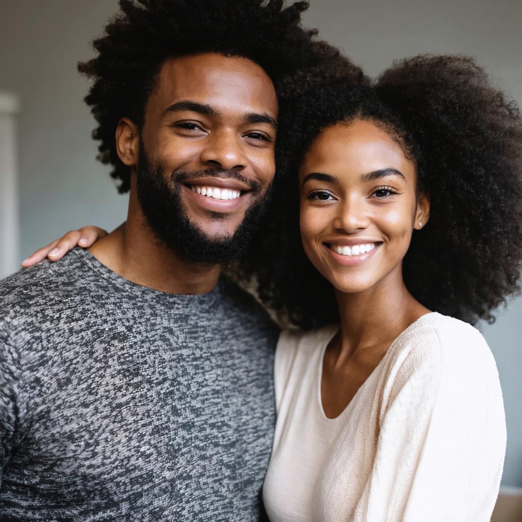 Experience the power of Stable Diffusion Ultra image generator with this stunning portrait of a joyful couple, showcasing the tool's ability to create realistic and vibrant images. Perfect for highlighting the AI's capabilities in generating high-quality, detailed visuals that can captivate and engage audiences.