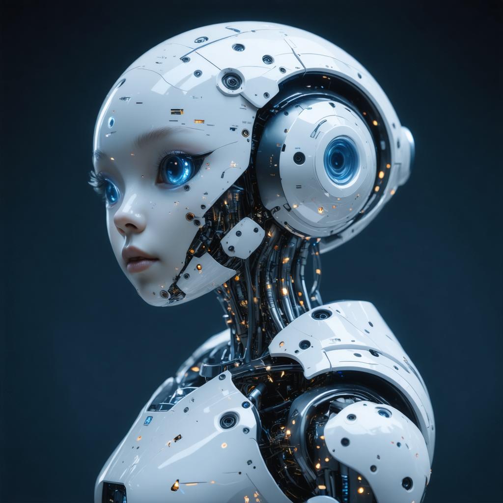 Découvrez les capacités impressionnantes du générateur d'images Stable Diffusion Ultra avec cette image fascinante générée par IA d'un robot futuriste. Les détails complexes et les caractéristiques réaliste mettent en évidence la capacité de l'outil à créer des contenus hautement réalistes et visuellement captivants, idéaux pour repousser les limites de l'art et du design numériques. Expérimentez la technologie de pointe qui donne vie à votre imagination avec Stable Diffusion Ultra.