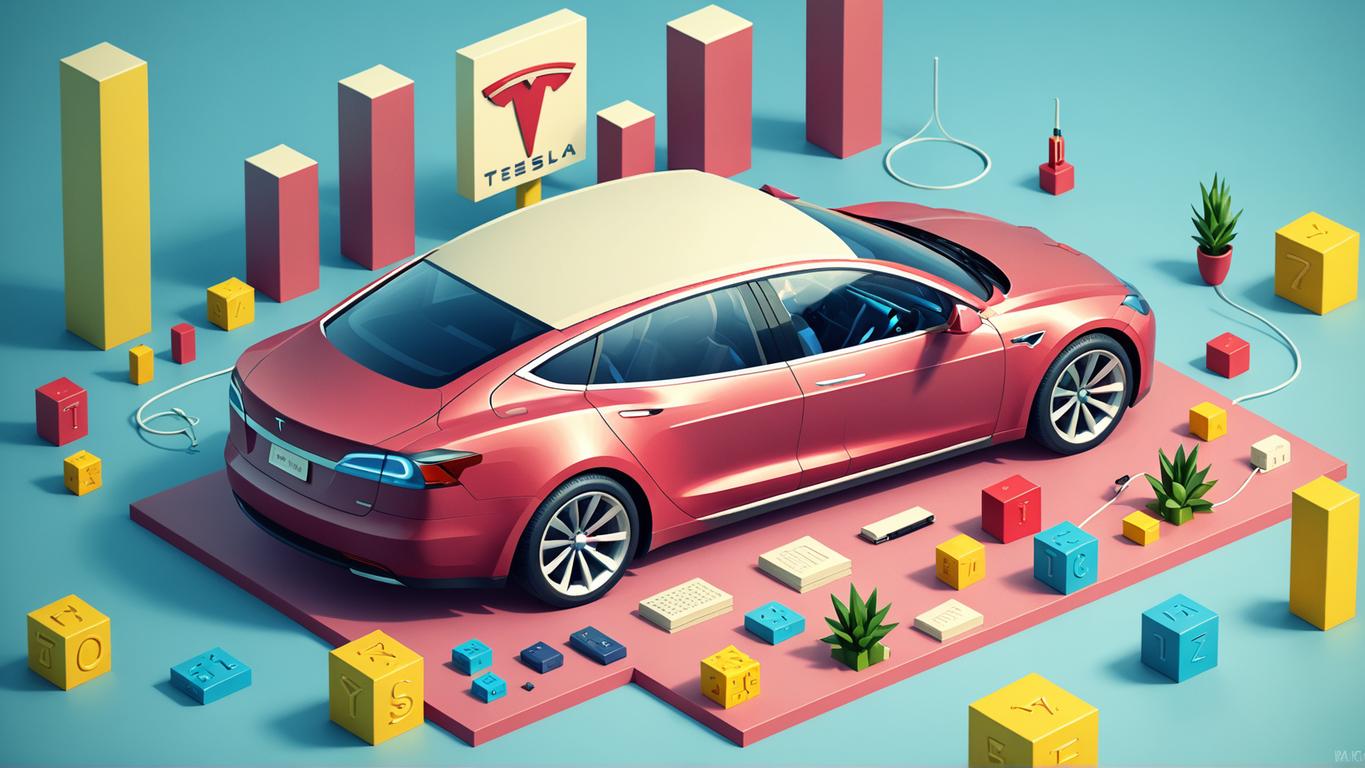 Discover the power of Stable Diffusion Ultra image generator with this stunning AI-generated image of a sleek Tesla electric car. The vibrant, detailed scene showcases the tool's ability to create realistic and visually appealing content, perfect for automotive and technology enthusiasts. Experience the cutting-edge capabilities of Stable Diffusion Ultra in generating high-quality images for your projects.
