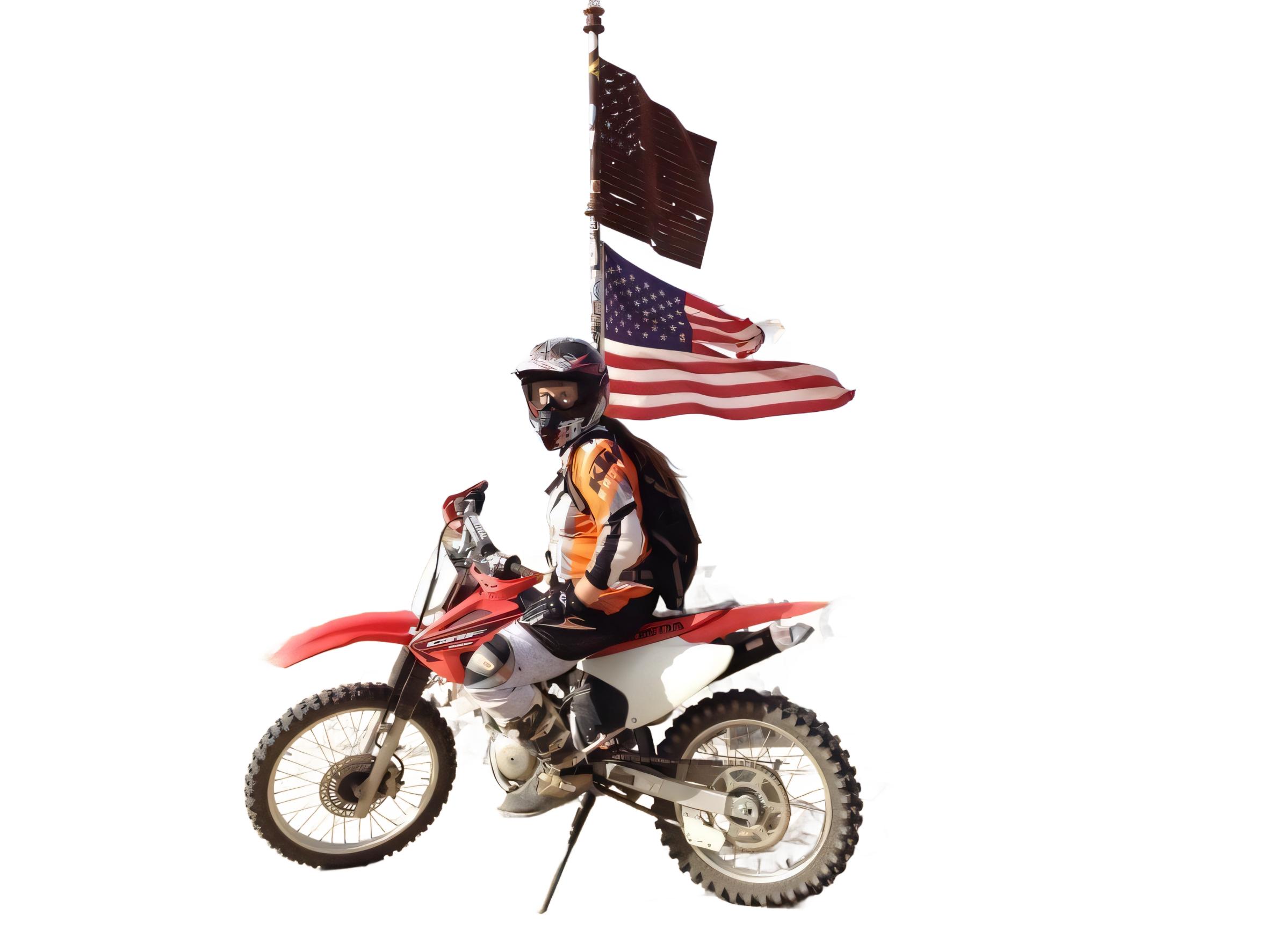 Experience the power of Stable Assistant's 'Remove Background' tool with this stunning image of a motocross rider in action, seamlessly removed from its original background. Perfect for showcasing the tool's precision and efficiency in isolating subjects, this image highlights the clarity and detail retained after background removal, making it ideal for various creative and professional applications.