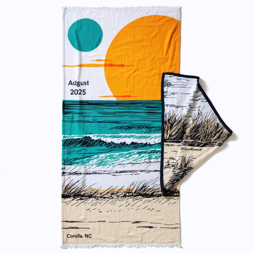 Discover the stunning capabilities of Stable Diffusion Ultra image generator with this beautifully crafted beach towel featuring a vibrant sunset and ocean waves. Perfect for showcasing the tool's ability to create detailed, visually appealing designs with just a few clicks. #StableDiffusionUltra #AIImageGeneration #BeachTowel #ArtisticDesigns