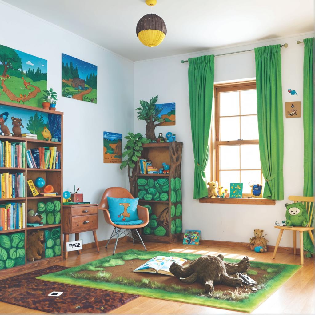 Discover the enchanting world of imagination with this vibrant, AI-generated children's room, crafted using Stable Diffusion Ultra's advanced image generation capabilities. Featuring a whimsical, nature-inspired design with lush greenery, playful decor, and a cozy reading nook, this room showcases the tool's ability to create visually captivating and detail-rich environments. Perfect for showcasing the potential of AI in interior design and creative content creation.