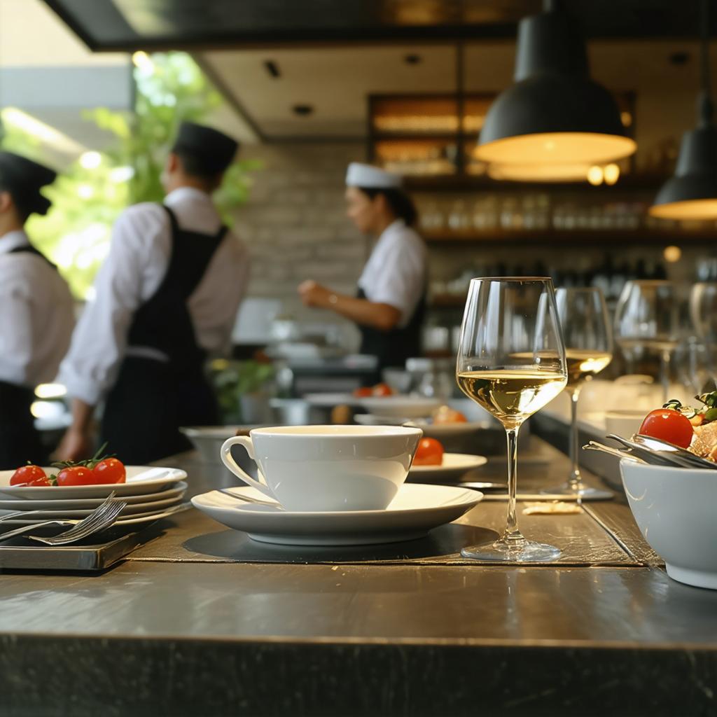 Sperimenta le straordinarie capacità del generatore di immagini Stable Diffusion Ultra con questa immagine accuratamente realizzata di una vivace scena di caffè. Lo strumento AI riesce senza sforzo a dare vita a un ambiente dettagliato e vivido, completo di eleganti apparecchiature da tavola, personale attento e un'atmosfera calda e accogliente. Perfetto per dimostrare il potere dello strumento nella generazione di immagini di alta qualità e realistische.