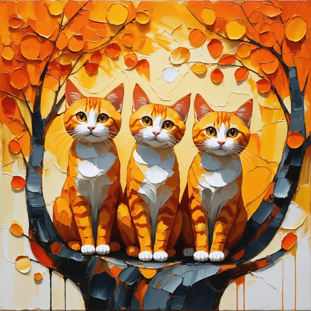 Découvrez le monde enchanteur de l'art généré par IA avec Stable Diffusion Ultra ! Cette image captivante met en scène trois chatons roux adorables nichés dans un arbre automnal vibrant, démontrant la capacité de l'outil à créer des scènes détaillées et colorées de manière étonnante. Parfait pour les artistes et les passionnés, Stable Diffusion Ultra donne vie à votre imagination grâce à ses capacités avancées de génération d'images de haute qualité et photoréalistes.