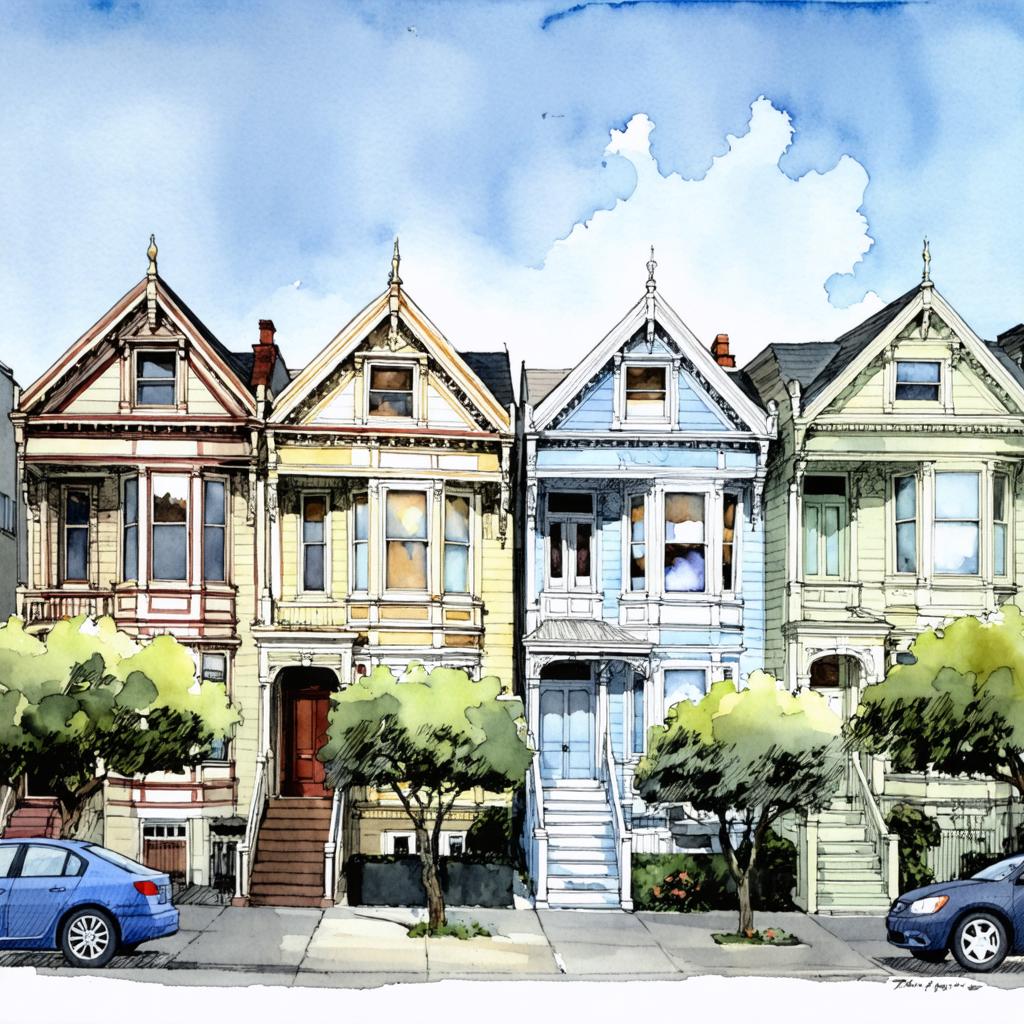 Discover the captivating world of AI-generated art with Stable Diffusion Ultra image generator! This stunning image showcases beautifully detailed Victorian-style houses, rendered with intricate precision and vibrant colors, demonstrating the tool's exceptional capabilities in creating realistic and visually appealing scenes. Perfect for artists and enthusiasts, Stable Diffusion Ultra offers unparalleled control and creativity, making it a must-try for anyone seeking to push the boundaries of digital art.