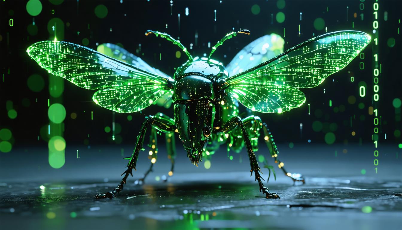 Discover the mesmerizing capabilities of Stable Diffusion Ultra image generator with this stunning AI-generated image of a glowing, futuristic insect. The intricate details and vibrant green hues showcase the tool's ability to create visually captivating and highly detailed digital art, perfect for enhancing your creative projects.