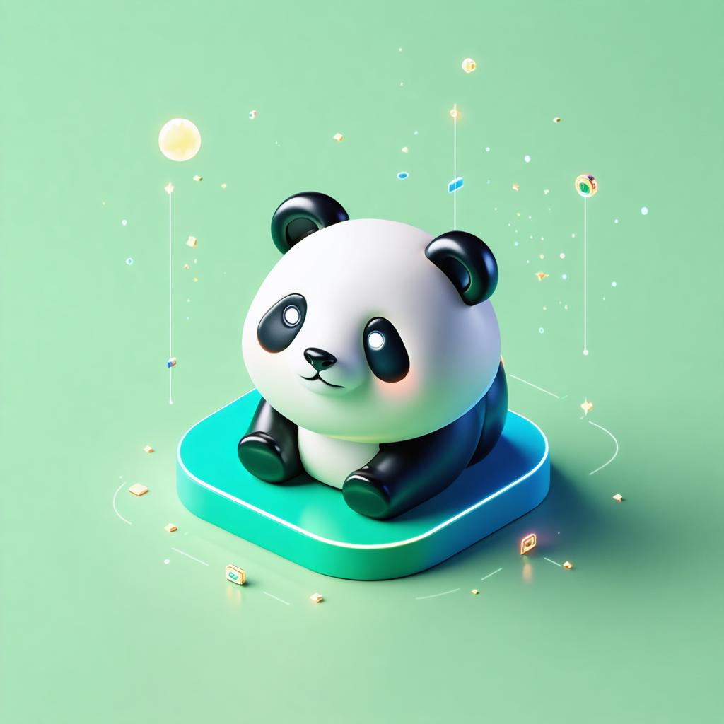 Discover the enchanting world of AI-generated art with Stable Diffusion Ultra image generator! This captivating image showcases a charming panda sitting on a futuristic platform, surrounded by floating orbs and sparkles. Experience the seamless blend of creativity and technology with Stable Diffusion Ultra, perfect for generating stunning visuals like this. #StableDiffusionUltra #AIImageGeneration #FuturisticArt