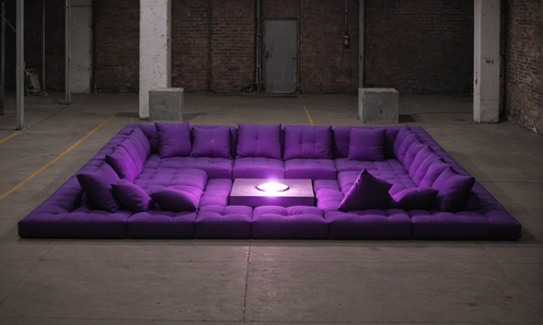 Discover the transformative power of Stable Assistant's 'New Image with Same Structure' tool, which seamlessly recreates stunning visuals like this vibrant purple modular sofa in an industrial setting. Perfect for designers and creatives, this AI-driven feature ensures your designs are both unique and visually striking, enhancing your portfolio and online presence.