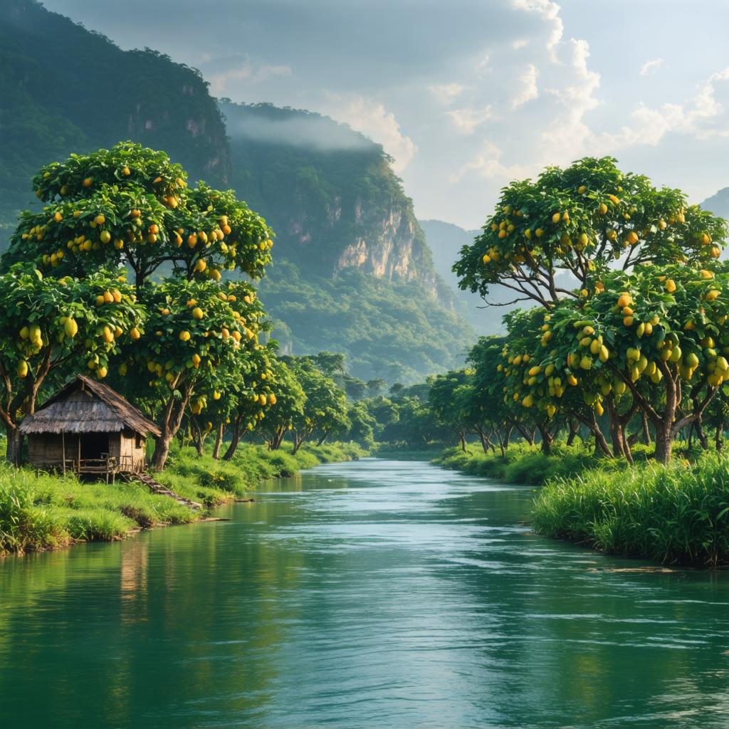 Scopri la mozzafiato bellezza di un paesaggio tropicale rigoglioso con un fiume sereno che serpenta attraverso una vegetazione vivace e montagne imponenti sullo sfondo. Questa immagine straordinaria, creata utilizzando le avanzate capacità del generatore di immagini Stable Diffusion Ultra, mette in evidenza la capacità dello strumento di creare scene vivide e fotorealistiche con un dettaglio e una profondità notevoli. Perfetta per mostrare il potenziale della creazione di immagini guidata dall'IA, questa immagine evidenzia il blend perfetto tra natura e tecnologia, rendendola un esempio ideale di ciò che Stable Diffusion Ultra può realizzare.
