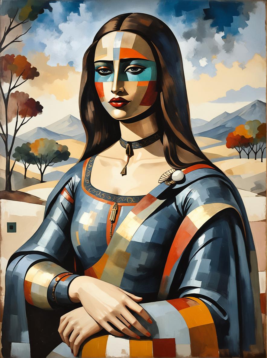Découvrez le pouvoir transformateur de l'outil 'Appliquer le style' de Stable Assistant avec cet exemple éblouissant ! Cette image générée par IA présente un portrait stylisé avec des couleurs vives et des détails complexes, mélangés avec aisance. Parfait pour mettre en valeur la polyvalence et la précision de 'Appliquer le style' dans l'amélioration de vos créations numériques.