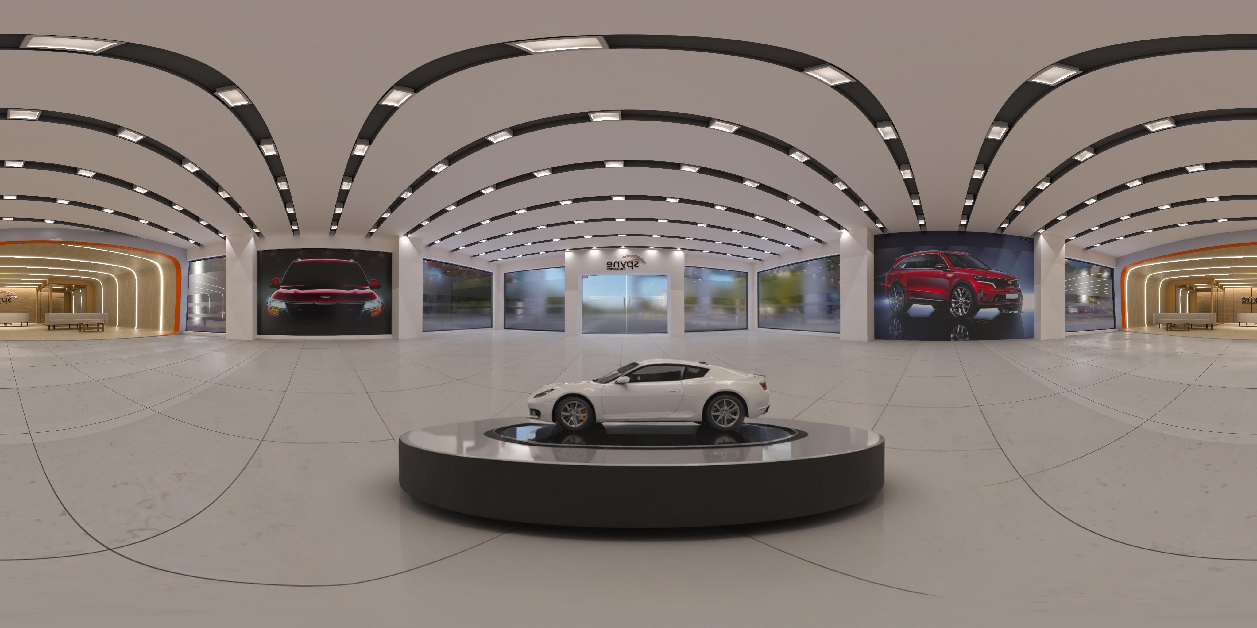 Discover the transformative power of Inpaint with this stunning image showcasing a sleek, modern car showroom. The AI tool seamlessly replaces elements, creating a polished and professional environment that highlights the car's design and features, making it an ideal tool for enhancing visual content.