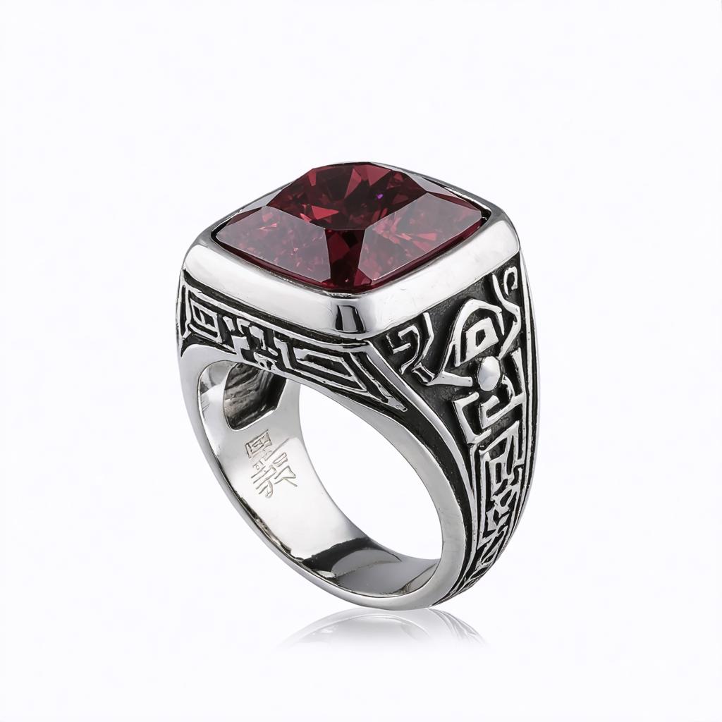 Discover the stunning capabilities of Stable Diffusion Ultra image generator with this beautifully crafted ring featuring a vibrant red gemstone and intricate silver detailing. Perfect for showcasing the tool's ability to create detailed and visually appealing images, this ring exemplifies the precision and artistry of Stable Diffusion Ultra's advanced AI technology.