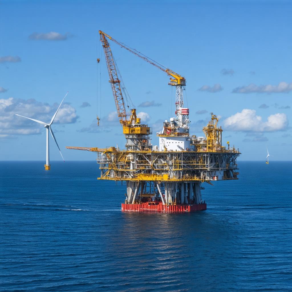 Discover the power of Stable Diffusion Ultra image generator with this stunning offshore oil rig scene, showcasing its ability to create highly detailed and realistic images. Perfect for showcasing industrial landscapes, this tool brings complex scenes to life with precision and clarity, making it a top choice for professionals and enthusiasts alike.