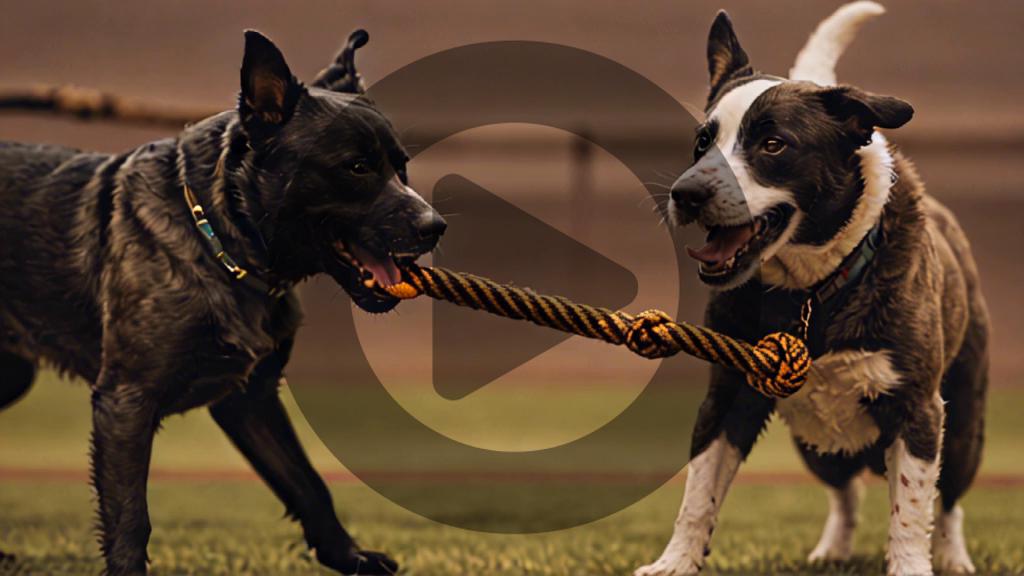 Experience the power of Stable Video text to video generator with this captivating video featuring two dogs energetically playing tug-of-war. Perfect for showcasing dynamic content, this tool seamlessly transforms your text prompts into engaging, high-quality videos, making it an ideal choice for content creators and marketers.