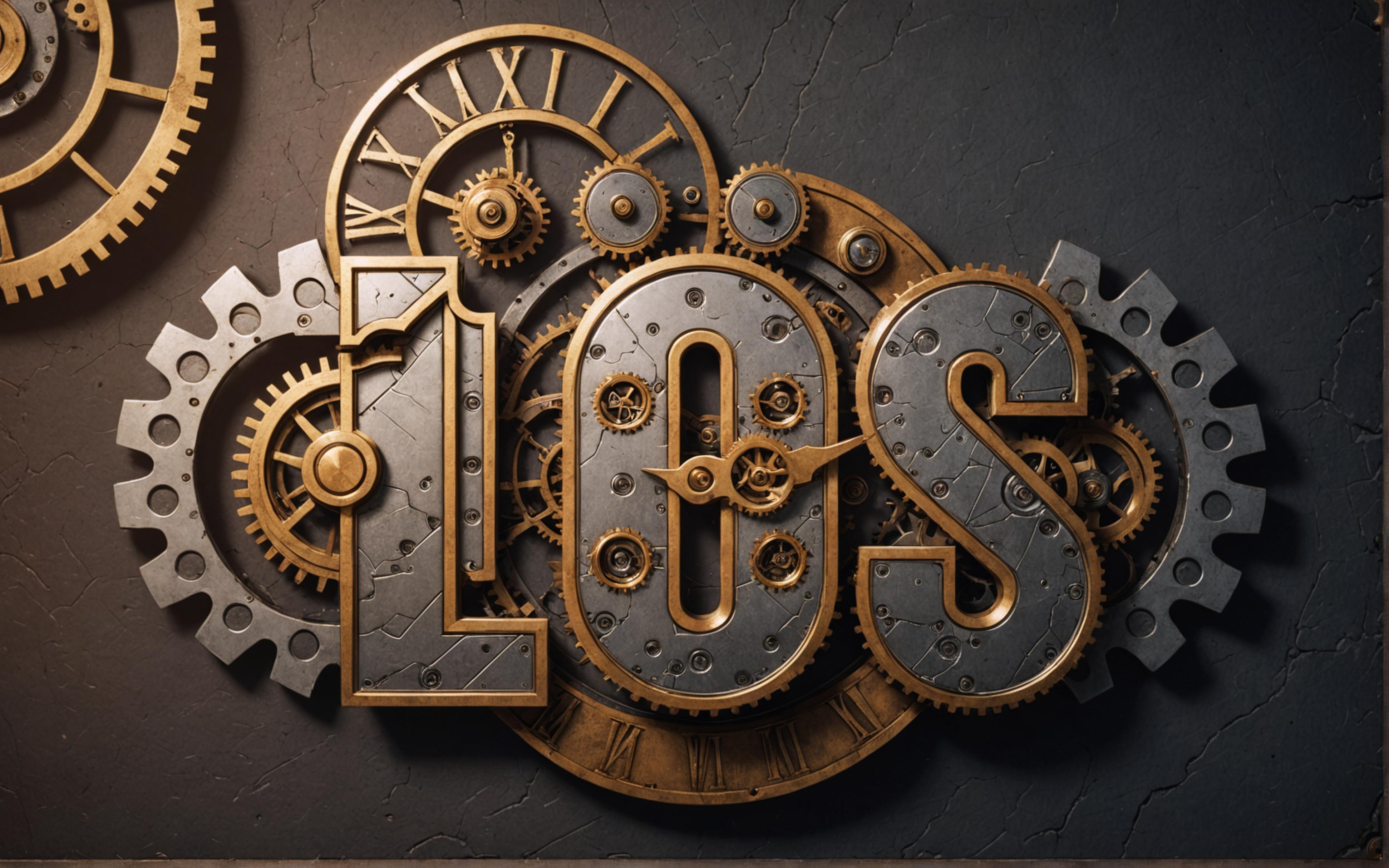 Cette image met en scène un mot "CLOS" soigneusement conçu dans un style steampunk, orné de rouages et de pièces mécaniques complexes sur chaque lettre, sur un fond texturé sombre. L'outil 'Close Variation' de Stable Assistant a été utilisé pour créer une pièce visuellement saisissante et unique qui incarne l'essence du temps et de la mécanique, soulignant la capacité de l'outil à générer des images quasi identiques avec des variations subtiles.