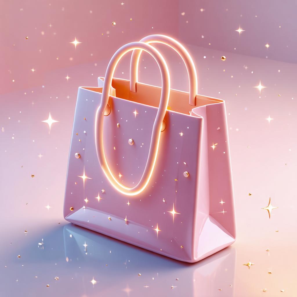 Discover the enchanting allure of this sparkling, neon-lit shopping bag, crafted with the precision of Stable Diffusion Ultra image generator. This AI tool masterfully blends vibrant colors and glowing effects, creating a captivating visual that showcases its advanced capabilities in generating stunning, dreamlike imagery.