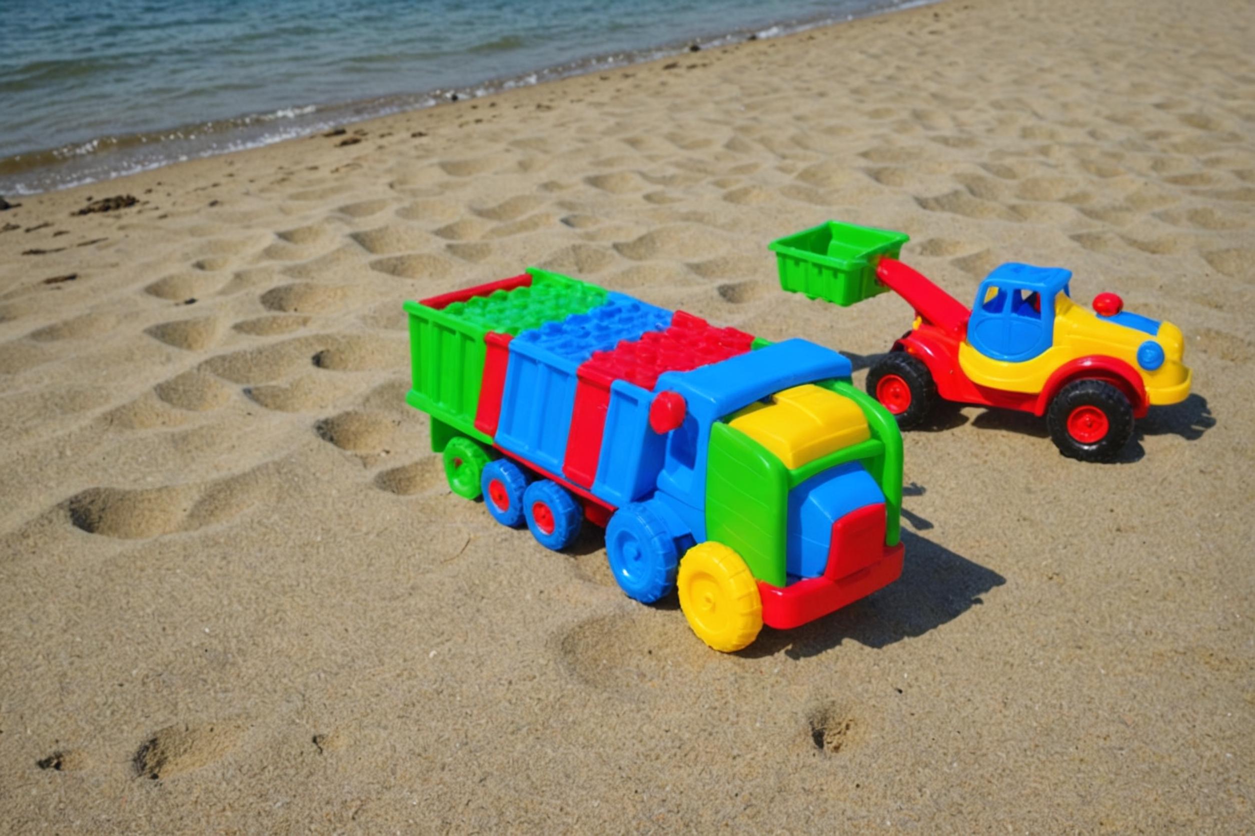 Scopri il potere trasformativo di 'Inpaint' con questa vivace scena di spiaggia! Questo strumento AI sostituisce gli elementi delle tue immagini in modo fluido, come dimostrato dai colorati camion giocattolo sulla sabbia. Perfetto per migliorare le tue creazioni digitali, 'Inpaint' porta la tua immaginazione alla vita con precisione e facilità.