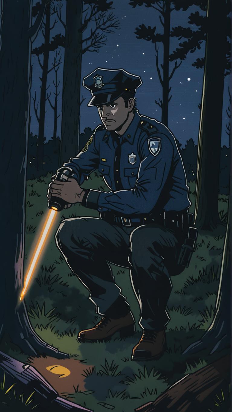 Découvrez le monde captivant de l'art généré par IA avec cette illustration époustouflante d'un policier dans une forêt sombre, créée à l'aide de l'outil 'Nouvelle Image avec le Même Style'. Parfaite pour mettre en valeur la capacité de l'outil à reproduire des scènes détaillées et immersives, cette image met en lumière le mélange harmonieux de réalisme et de créativité.