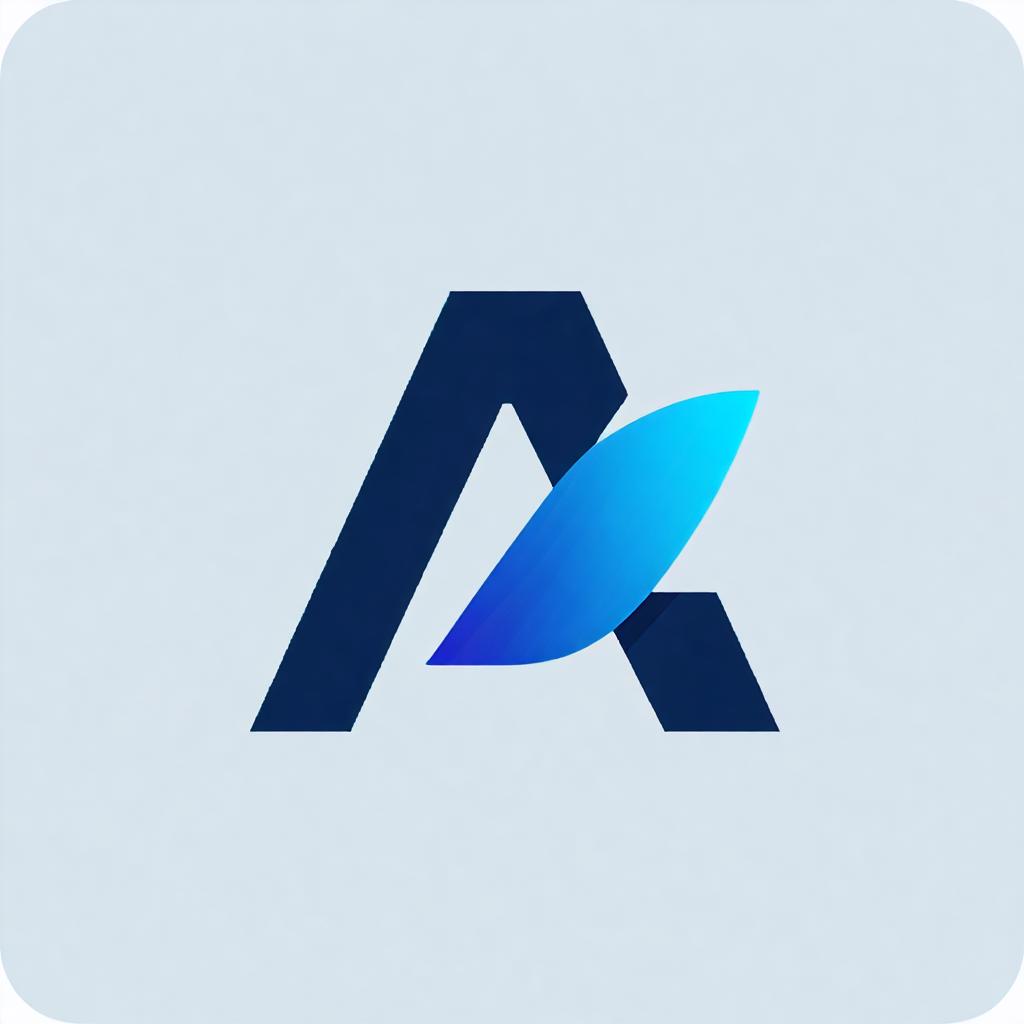 This image showcases a sleek, stylized logo consisting of a dark blue letter 'A' with a vibrant blue swoosh, symbolizing innovation and dynamism. The logo is designed with a modern, minimalist aesthetic, reflecting the cutting-edge capabilities of the 'Stable Diffusion Ultra image generator', which allows users to create visually striking graphics with ease.