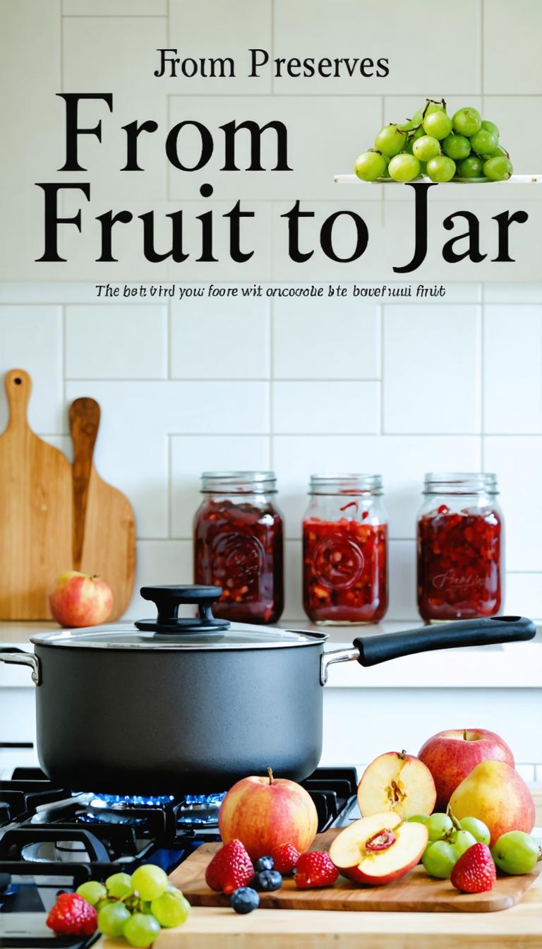 Questa immagine presenta una vivace scena di cucina con una pentola sul fornello, vasi di frutta conservata sugli scaffali e una varietà di frutti freschi disposti sul piano di lavoro, evocando un senso di cucina casalinga e conservazione. L' 'Stable Diffusion Ultra image generator' è evidenziato per la sua capacità di creare scene realistische e dettagliate, perfette per gli appassionati di cucina e i cuochi casalinghi che desiderano migliorare la loro fotografia culinaria.