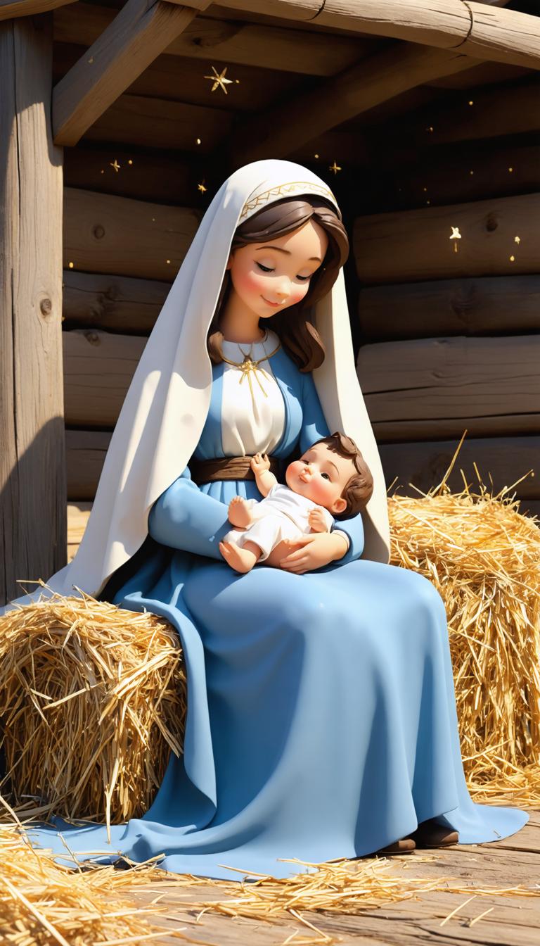 Experience the enchanting artistry of Stable Diffusion Ultra image generator, as seen in this beautifully crafted image of a serene mother and child scene. The intricate details and lifelike quality of the characters highlight the advanced capabilities of this AI tool, making it a top choice for generating stunning visuals.