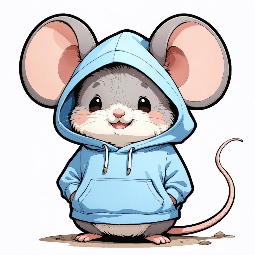 Découvrez le charme délicieux de cette adorable souris de dessin animé, vêtue d'un sweat-shirt bleu confortable, créée grâce aux capacités avancées du générateur d'images Stable Diffusion Ultra. Parfaite pour mettre en valeur la capacité de l'outil à créer des personnages attachants et détaillés, cette image met en lumière la précision et la créativité du logiciel dans la génération de visuels captivants.