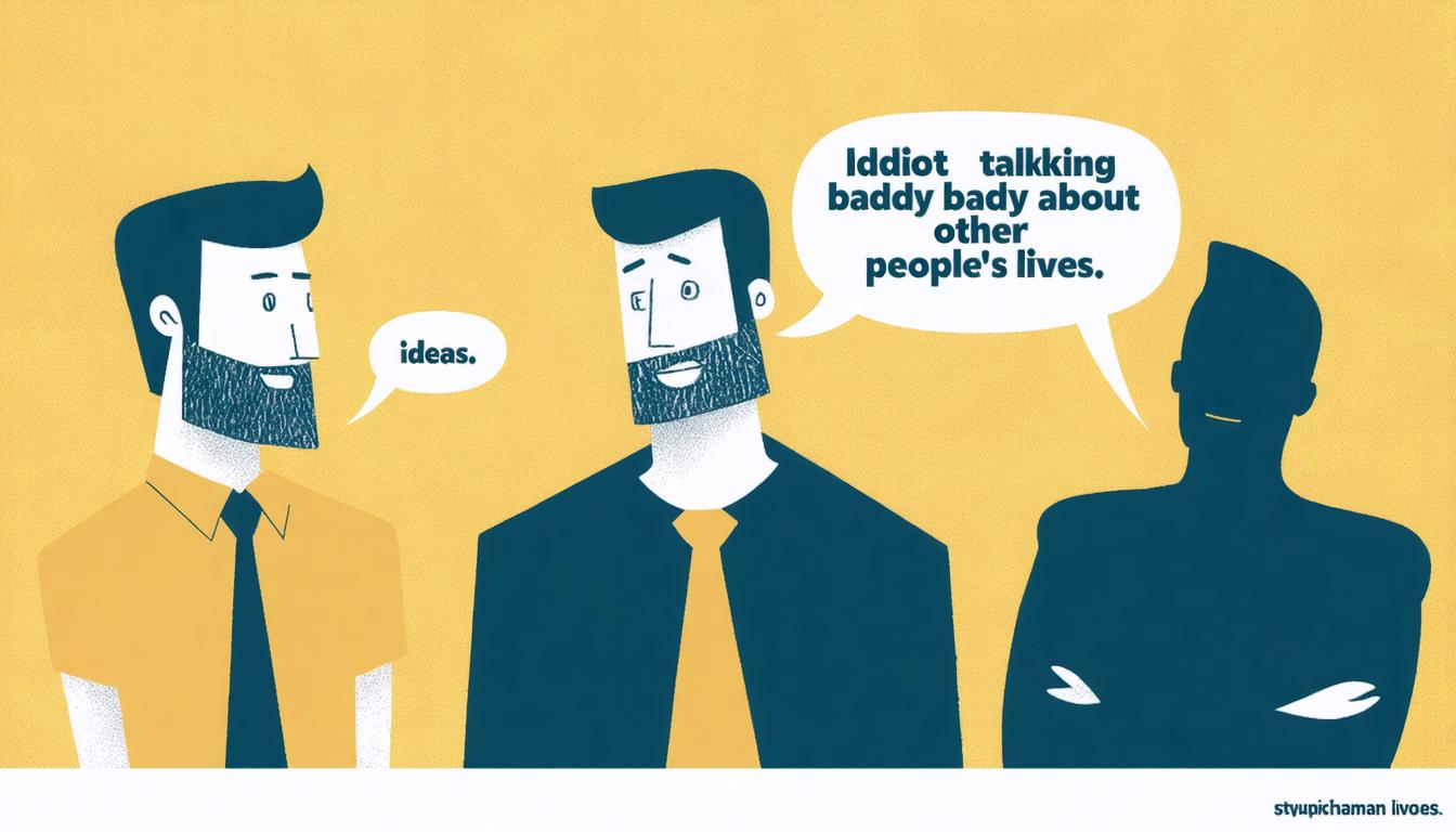 This image showcases a humorous illustration created using the Stable Diffusion Ultra image generator, depicting three men in a conversation. The tool's ability to generate detailed and expressive visuals is evident, making it a powerful tool for creating engaging content. The image's clarity and style highlight the generator's capability to produce high-quality, SEO-friendly graphics.