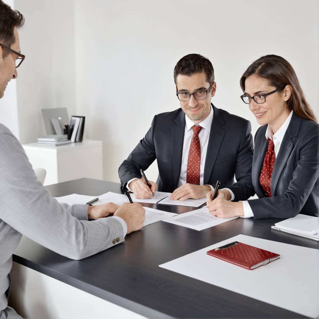 Experience the power of Stable Diffusion Ultra image generator with this professional business meeting scene. The AI tool seamlessly captures the essence of a collaborative workspace, featuring three individuals engaged in a discussion, with documents and a laptop in the background. Perfect for showcasing realistic and detailed imagery, this tool is ideal for enhancing your content creation process.