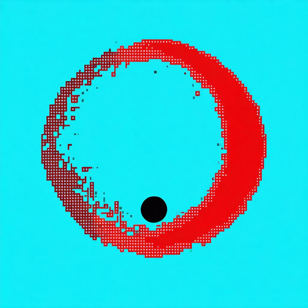 Discover the mesmerizing capabilities of Stable Diffusion Ultra image generator with this stunning AI-generated artwork. Featuring a vibrant red pixelated circle on a turquoise background, this image showcases the tool's ability to create intricate and visually captivating designs effortlessly. Perfect for showcasing the precision and creativity of AI media generation, this image is a testament to the power of Stable Diffusion Ultra.